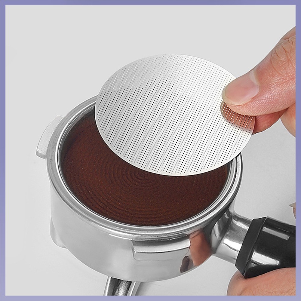 HOT51 53 58mm Espresso Puck Screen Coffee Portafilter ตะกร้า StainlessSteel