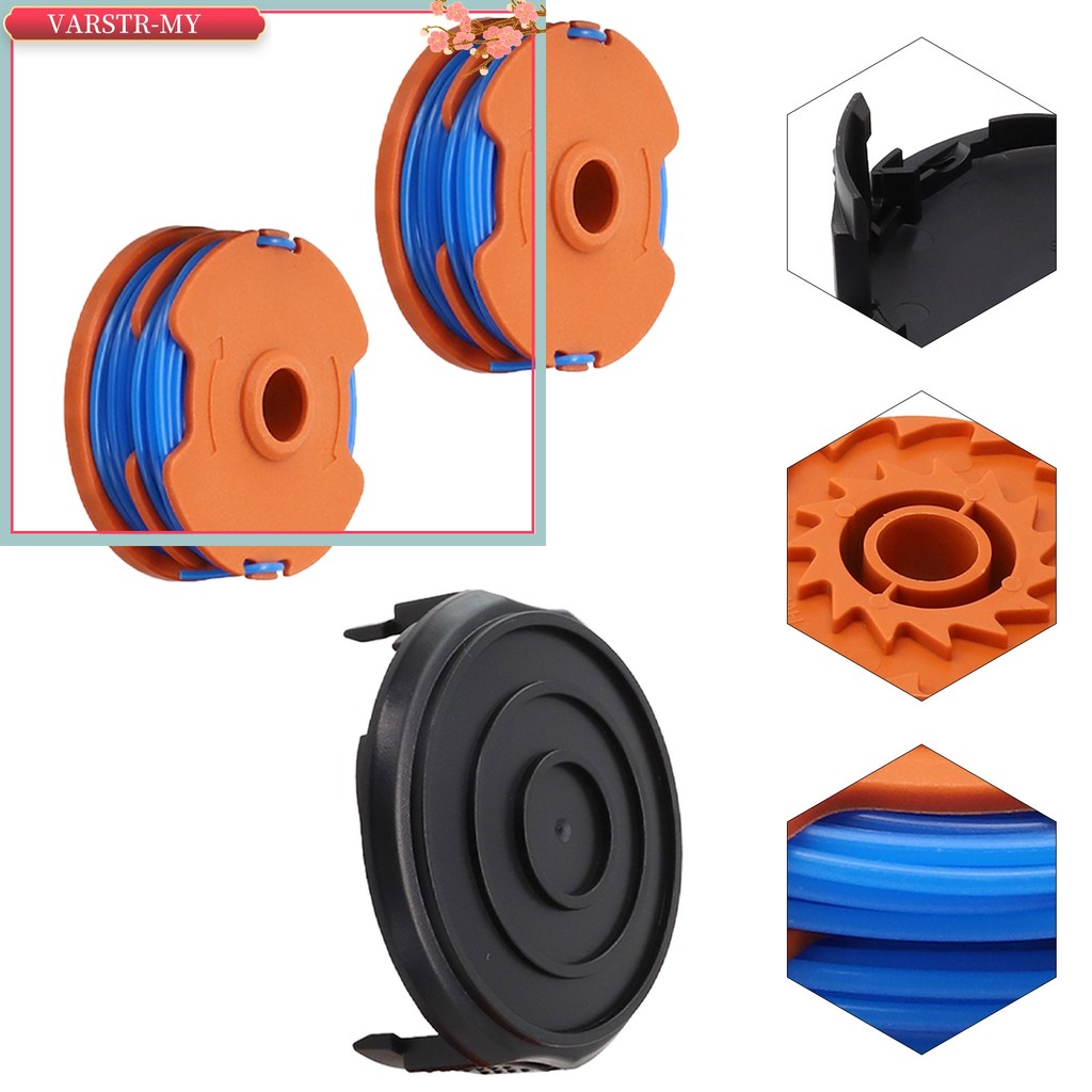 <VARSTR>Spool & Line & Cap Cover สําหรับ Ozito LTR-529U สําหรับ WG119E หญ้าสําหรับ Trimmers