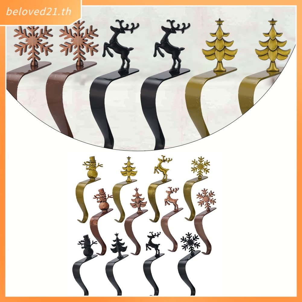 [ลดล้างสต็อก]Mantel Shelf Christmas Stocking Holders Christmas Mantel Stocking Hooks