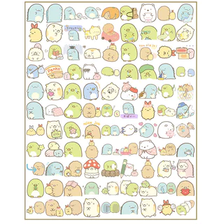 สติกเกอร์สัตว์น่ารัก 100 ชิ้น Diy คอมพิวเตอร์ Washi Scrapbooking สติกเกอร์นักเรียนเครื่องเขียนศิลปะหัตถกรรม