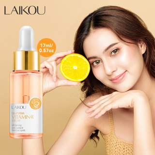 Laikou เซรั่มวิตามินซี บํารุงผิวหน้า ต่อต้านริ้วรอย กระ จุดด่างดํา สิว เอสเซ้น ให้ความชุ่มชื้น 17 มล.