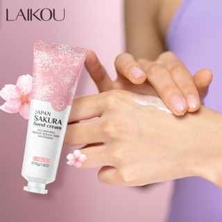 Laikou แฮนด์ครีมซากุระ บํารุงผิวมือ ลดริ้วรอย 30 กรัม