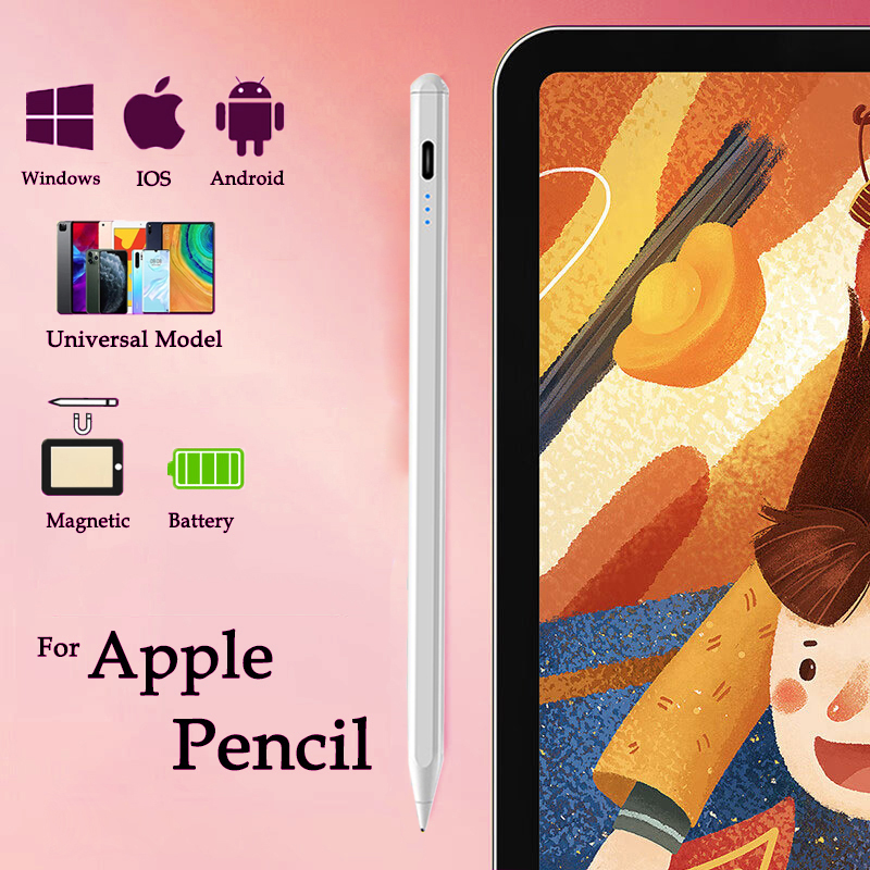 ปากกาสไตลัส สากล สําหรับ Android IOS แท็บเล็ต โทรศัพท์มือถือ สําหรับ Apple Pencil 1 2 สําหรับ Samsung Huawei Phone Xiaomi ปากกาสไตลัส Capacitive