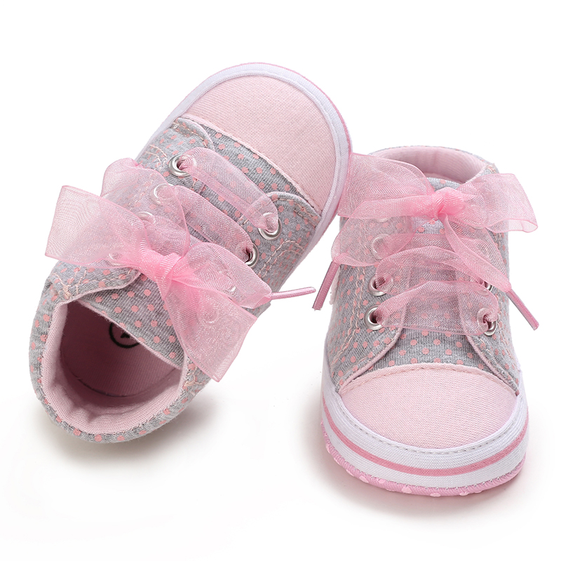รองเท้าผ้าใบ ธีมวันเกิด สีเทา สําหรับเด็กทารกแรกเกิดผู้หญิง อายุ 1 ปี