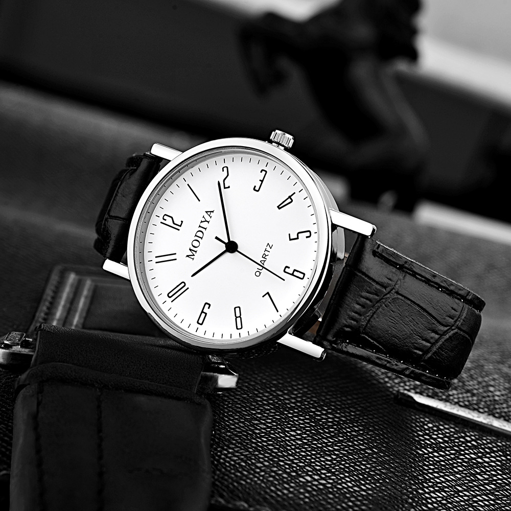 Disc Mens Quartz Watch, Slim Business Casual Stainless Steel Strap for Everyday Versatruility YL026 ราคา ถูกที่สุด ดีลบีเคเค แกลเลอรีภาพที่ 5