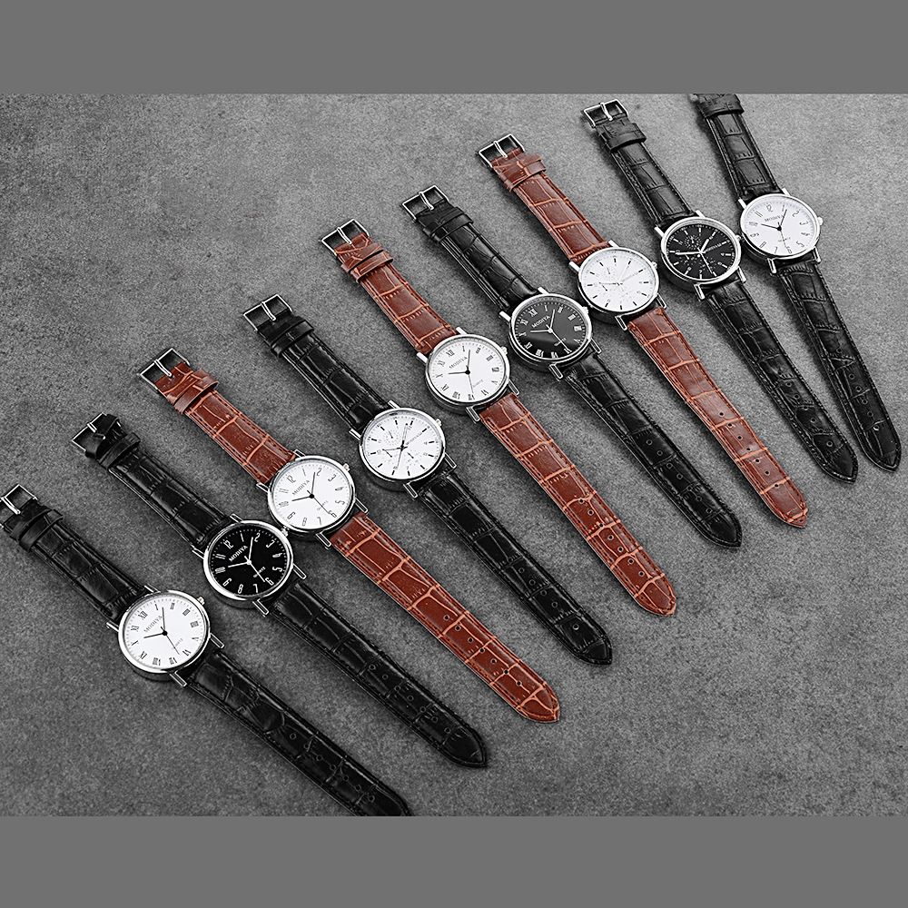 Disc Mens Quartz Watch, Slim Business Casual Stainless Steel Strap for Everyday Versatruility YL026 ราคา ถูกที่สุด ดีลบีเคเค แกลเลอรีภาพที่ 2