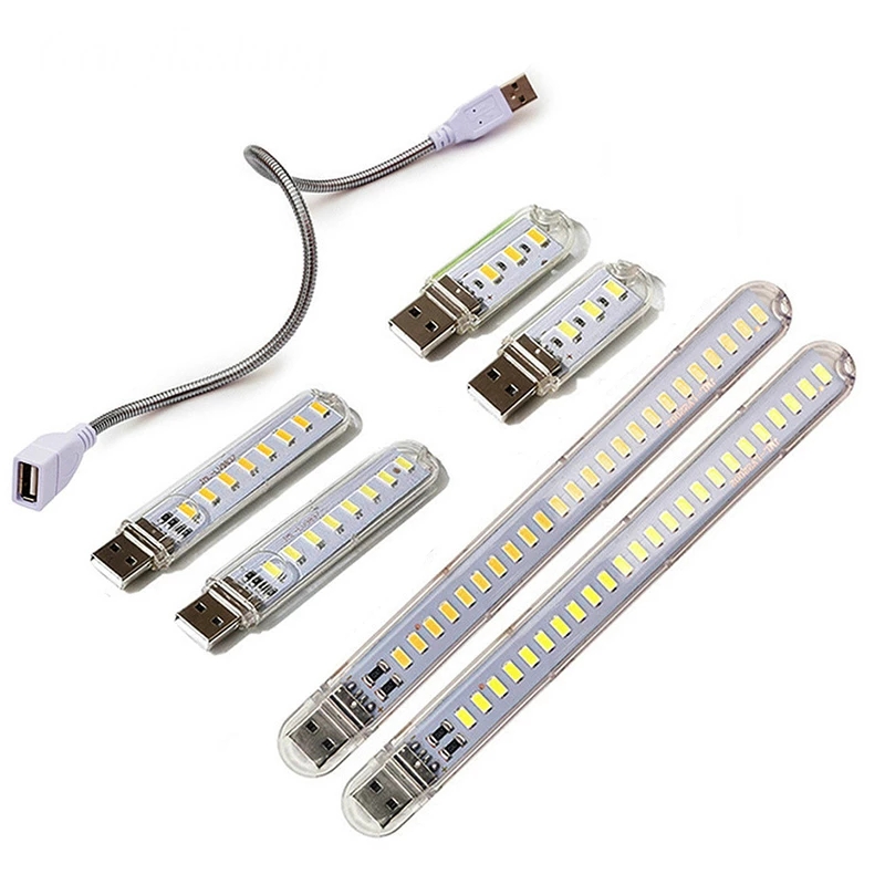 ไฟอ่านหนังสือ Mini USB ประหยัดพลังงาน LED DC 5V แสงสว่างสูง สำหรับแบตสำรอง, แคมป์ปิ้ง, คอมพิวเตอร์โน๊ตบุ๊ค