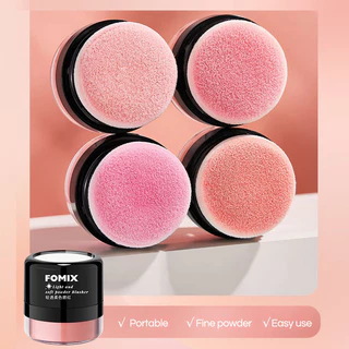บลัชออนเห็ดพร้อมกระจกและพัฟ Silky Texture Blush Powder Contour & Highlight Face Long Lasting