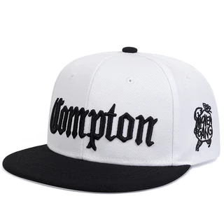Flat-Brim Hip-Hop หมวกแบนสําหรับผู้ชายปักตัวอักษร Streetwear หมวกปรับได้สําหรับสไตล์เมือง