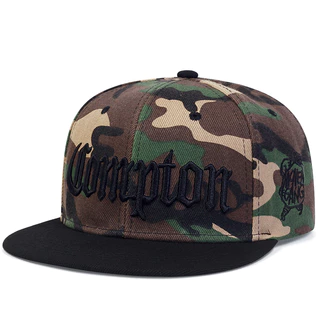 Flat-Brim Hip-Hop หมวกแบนสําหรับผู้ชายปักตัวอักษร Streetwear หมวกปรับได้สําหรับสไตล์เมือง