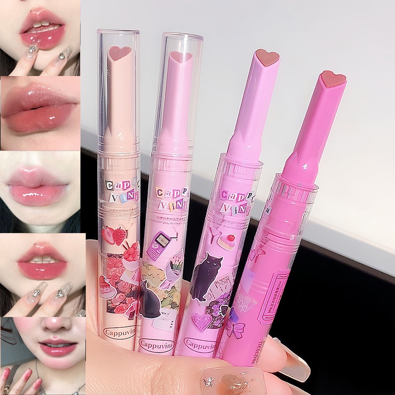 ลิปสติก เนื้อเจลลี่ 6 สี เพิ่มความกระจ่างใส ให้ความชุ่มชื้นและกระจ่างใสเป็นเวลานานป้องกันคราบ