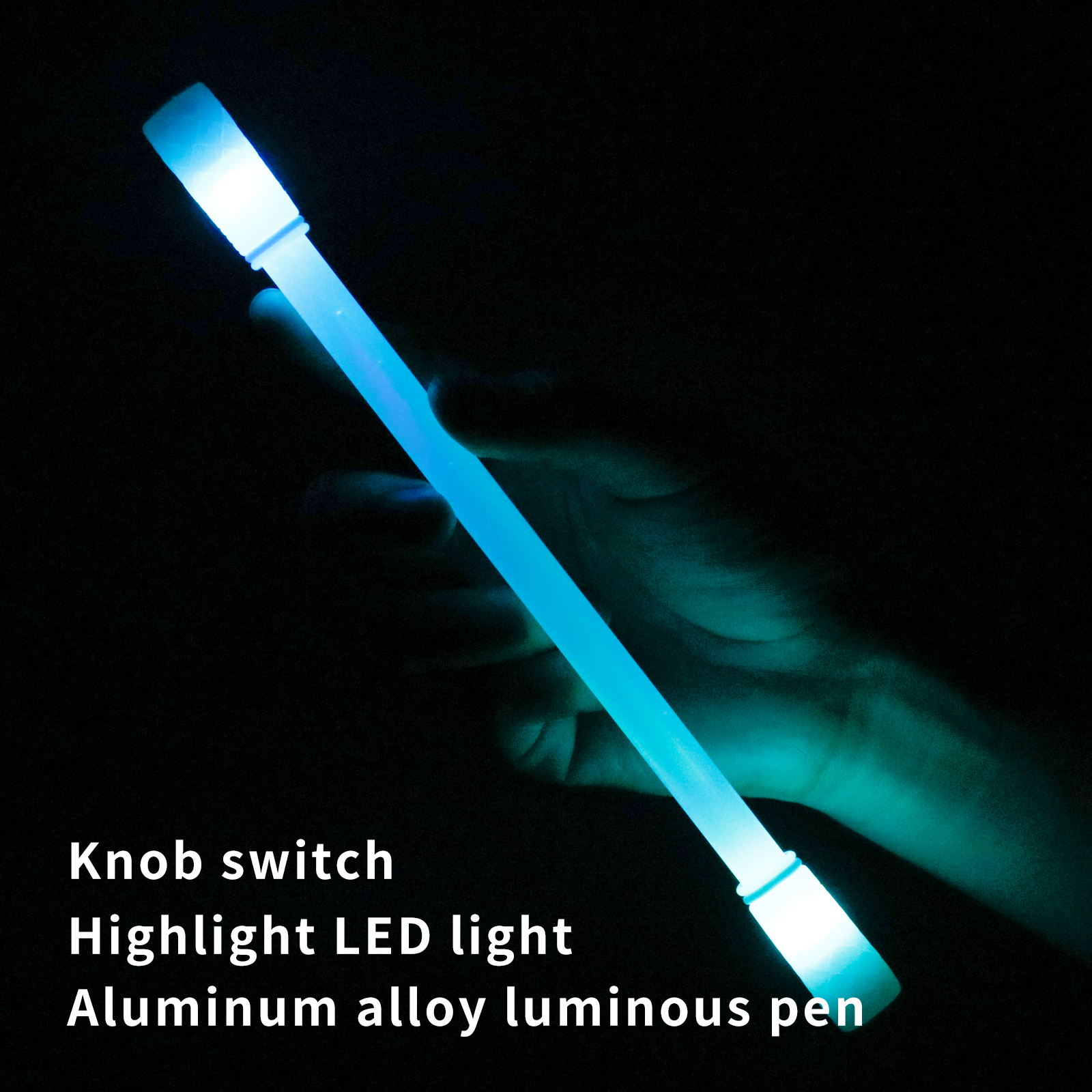 ปากกาไฮไลท์ LED อลูมิเนียมอัลลอย กันลื่น เป็นมิตรกับผิวหนัง