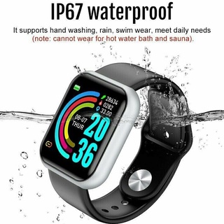 Y68 สมาร์ทวอทช์ เชื่อมต่อบลูทูธ Ip67 กันน้ํา วัดความดันโลหิต อัตราการเต้นหัวใจ ติดตามการออกกําลังกาย สําหรับ IOS Android