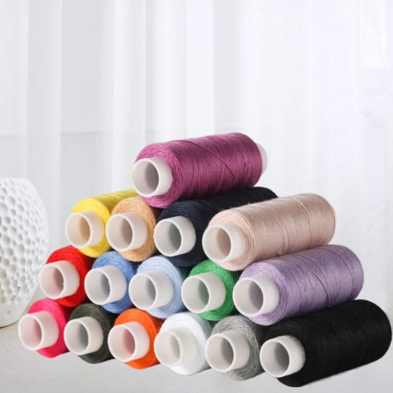 ชุดด้ายเย็บผ้า 250 หลา 16 ม้วน 16 สี 40/2