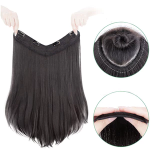 ต่อผมรูปตัวยูสไตล์เกาหลี 45 ซม. ขดขนาดกลางดูธรรมชาติสําหรับผู้หญิง