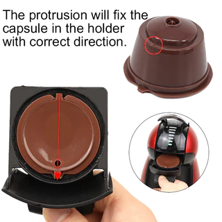 แคปซูลกรองกาแฟ พร้อมช้อน ใช้ซ้ําได้ สําหรับ Nespresso Dolce Gusto 3 ชิ้น