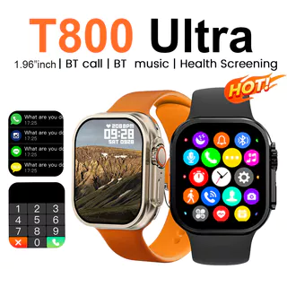 Laxasfit T800 Ultra Smart Watch 2026 1.96 หน้าจอ HD บลูทูธ Call Sports Band