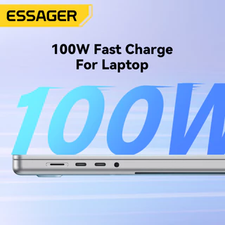 Essager สายชาร์จ Type-C เป็น Type C 100W ชาร์จเร็ว USBC เป็น USB C สีมาการอง สําหรับ iPhone MacBook iPad Xiaomi Dell Lenovo HP Samusung Huawei
