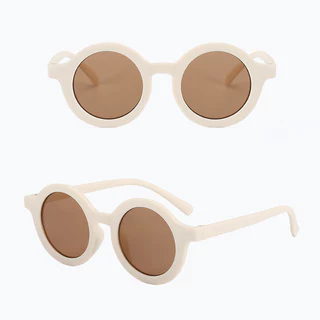 Vintage รอบแว่นตากันแดดเด็ก Shades สําหรับสาว UV400 ป้องกันเด็กคลาสสิกแว่นตาแฟชั่น Sun แว่นตาสําหรับเด็กหญิง