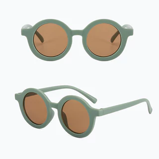 Vintage รอบแว่นตากันแดดเด็ก Shades สําหรับสาว UV400 ป้องกันเด็กคลาสสิกแว่นตาแฟชั่น Sun แว่นตาสําหรับเด็กหญิง