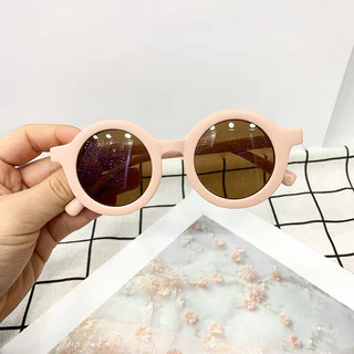 Vintage รอบแว่นตากันแดดเด็ก Shades สําหรับสาว UV400 ป้องกันเด็กคลาสสิกแว่นตาแฟชั่น Sun แว่นตาสําหรับเด็กหญิง