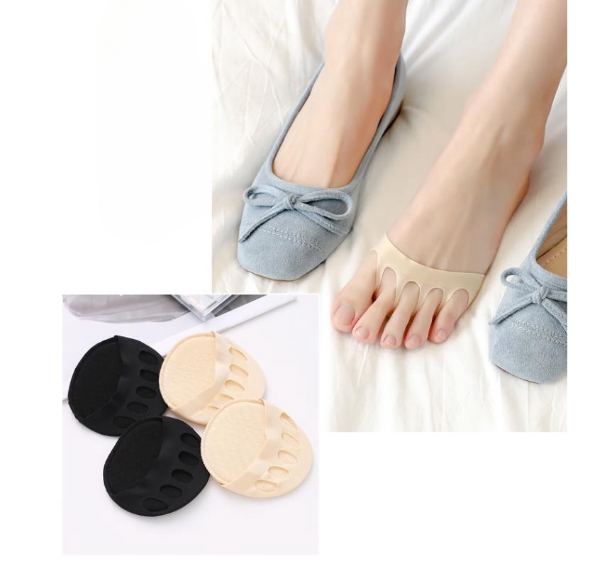 ฤดูร้อนบาง Forefoot ถุงเท้าห้านิ้วถุงเท้าผู้หญิงถุงเท้าเบาะเท้าถุงเท้าป้องกันการสึกหรอเท้า