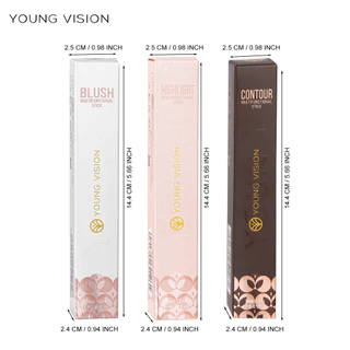 YOUNG VISION Cushion Contour Blush Highlight Stick 12ml-Multi-Colored Liquid Blush สําหรับแต่งหน้าหลายสี Choice Official Spring Renewal