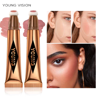YOUNG VISION Cushion Contour Blush Highlight Stick 12ml-Multi-Colored Liquid Blush สําหรับแต่งหน้าหลายสี Choice Official Spring Renewal