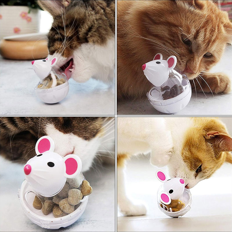 ของเล่นลูกบอลให้อาหาร ป้องกันการรั่วไหล สําหรับสัตว์เลี้ยง แมว