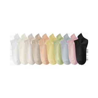 ชุด 1 คู่ผู้หญิงไม่มีลื่นถุงเท้าเรือ 12 มาการอง สีที่มองไม่เห็นต่ําตัดระบายอากาศฤดูร้อนสบายๆ