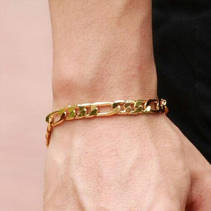 สร้อยข้อมือโซ่สแตนเลส ไม่จํากัดเพศ ฮิปฮอปแฟชั่นเครื่องประดับข้อมือสําหรับสวมใส่ทุกวันหนึ่งชิ้น