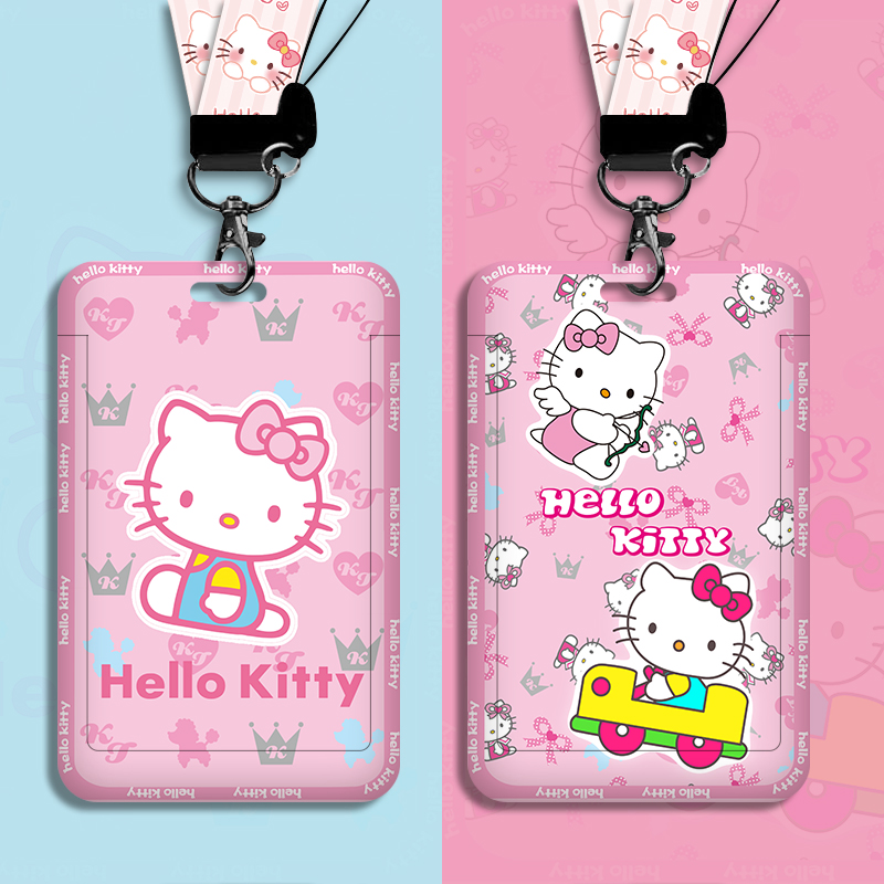 [ Shopee Choice ] Id Holder Puppy Student Card Holder Photocard Holder Lanyard Card Name Card Holder Kitty Card Holder With Lanyard Idol Photocard Touch N Go Card Holder