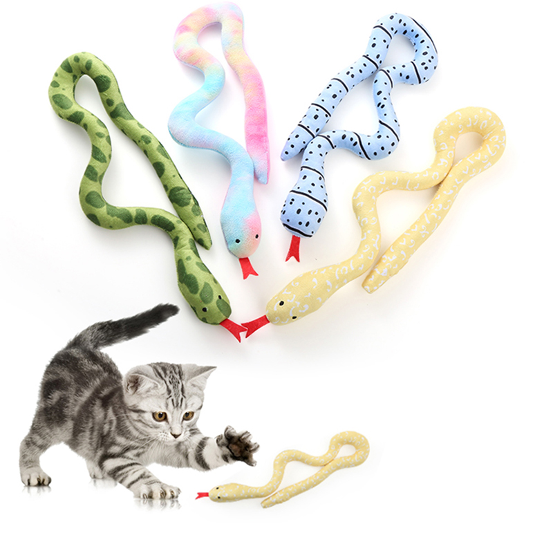 ของเล่นตุ๊กตางูกัด แบบโต้ตอบ สําหรับสัตว์เลี้ยง แมว