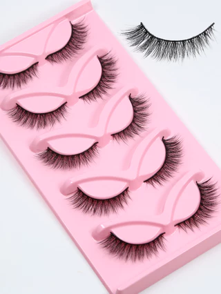 ขนตาปลอม 3D Cross Long, 5 คู่หนาแน่นธรรมชาติ Fluffy Eye Enhancing แต่งหน้า