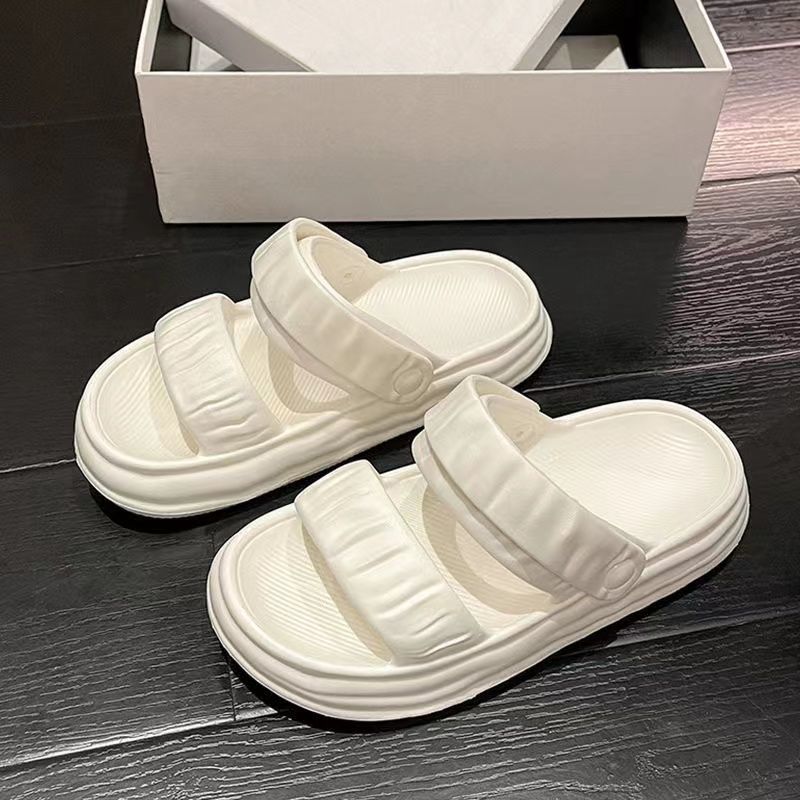 รองเท้าแตะ พื้นหนา กันลื่น แฟชั่นฤดูร้อน สําหรับผู้หญิง 2023