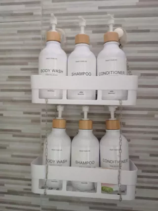 ชุดเครื่องจ่ายแชมพู โลชั่น พร้อมฉลาก ขนาด 500 มล. สําหรับห้องน้ํา ห้องอาบน้ํา ห้องอาบน้ํา อาบน้ํา โลชั่น เก็บของ ตกแต่งบ้าน 3 ชิ้น