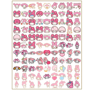 น่ารักสีชมพู Merlot สติกเกอร์ 100 ชิ้น Diy คอมพิวเตอร์ Washi Scrapbooking สติ๊กเกอร์กันน้ํานักเรียนเครื่องเขียนศิลปะหัตถกรรม