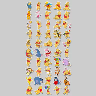 น่ารักวินนี่เดอะพูห์สติกเกอร์90ชิ้น ทําเอง คอมพิวเตอร์ วาชิ สติกเกอร์สมุดเครื่องเขียนนักเรียนศิลปะหัตถกรรมสติกเกอร์กันน้ํา