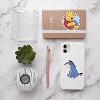 น่ารักวินนี่เดอะพูห์สติกเกอร์90ชิ้น ทําเอง คอมพิวเตอร์ วาชิ สติกเกอร์สมุดเครื่องเขียนนักเรียนศิลปะหัตถกรรมสติกเกอร์กันน้ํา