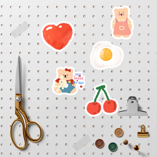 สติกเกอร์ ลายน่ารัก สําหรับตกแต่งสมุดภาพ คอมพิวเตอร์ Diy จํานวน 50 ชิ้น