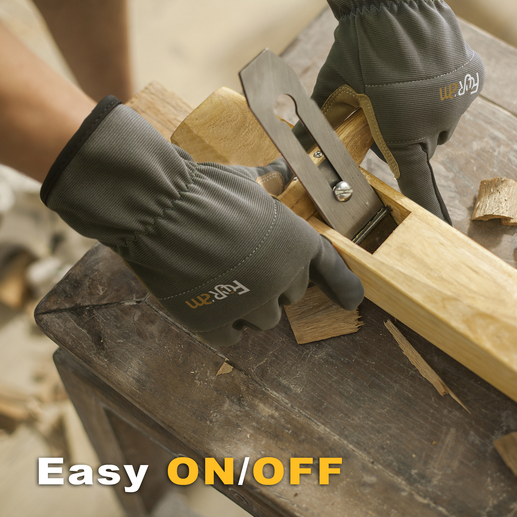 ถุงมือทํางานระบายอากาศได้ดี สําหรับผู้ชายและผู้หญิง - ถุงมือหน้าจอสัมผัส 1 คู่ น้ําหนักเบา จับถนัดมือ สีเขียวโอลีฟ - รูปที่ 3