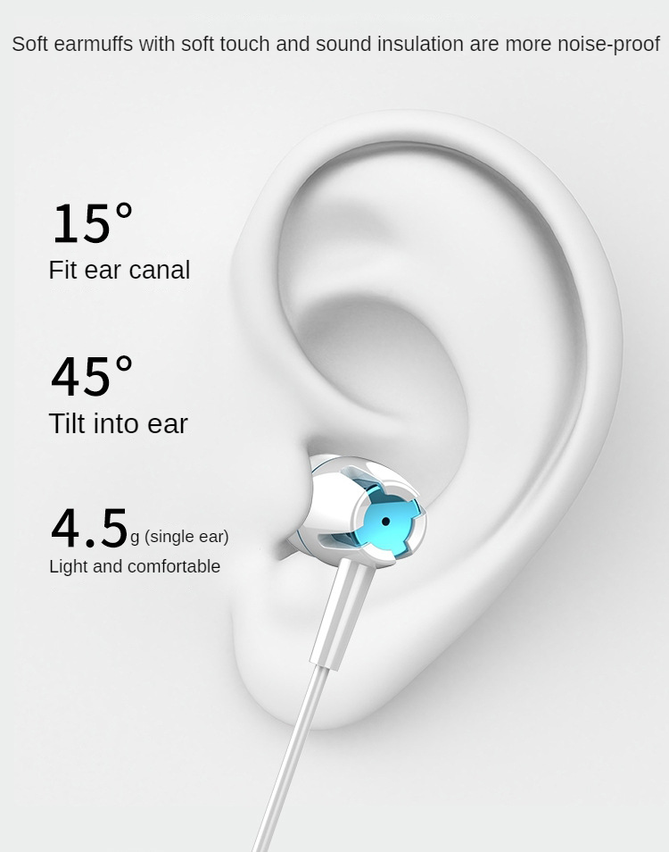Newmsnr หูฟังอินเอียร์ซับวูฟเฟอร์ Hi-Fi แบบมีสาย คุณภาพเสียง