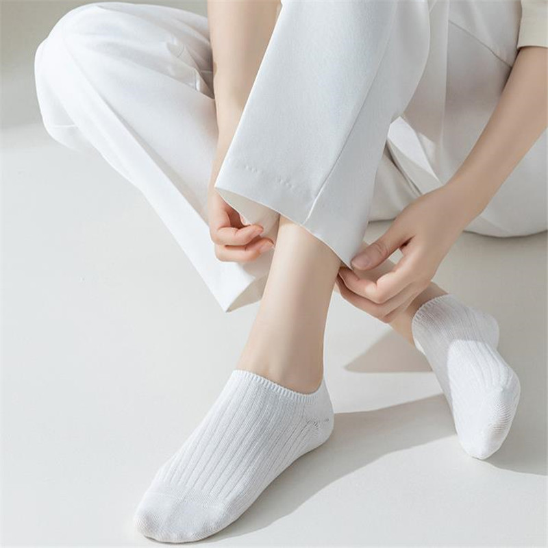 ถุงเท้าล่องหนสไตล์มินิมอลญี่ปุ่น – ซับตัดต่ําระบายอากาศสําหรับผู้หญิงสําหรับรองเท้าผ้าใบและโลฟเฟอร์ - รูปที่ 2