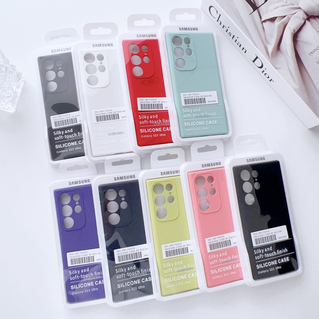 เคสซิลิโคน ไมโครไฟเบอร์ สําหรับ Samsung Galaxy S24 S23 S22 Ultra S23 Plus S23 FE
