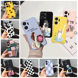 ใหม่ เคสโทรศัพท์มือถือ ซิลิโคนนิ่ม TPU สีพื้น สําหรับ Huawei Honor X7a X7a 4G RKY-LX2 X7a 2023