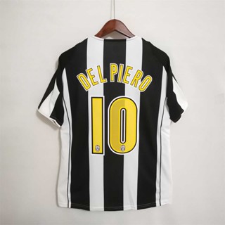 เสื้อยืด พิมพ์ลายฟุตบอล Juventus DEL PIERO คุณภาพสูง สไตล์เรโทร สําหรับบ้าน IBRAHIMOVIC NEDVED 04-05