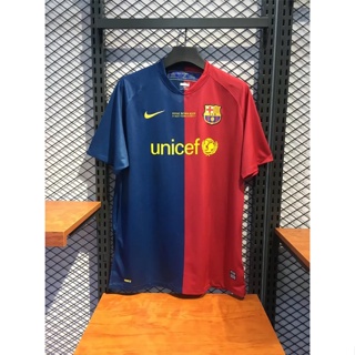 เสื้อกีฬาแขนสั้น ลายทีมชาติฟุตบอล Barcelona 08/09 ชุดเหย้า