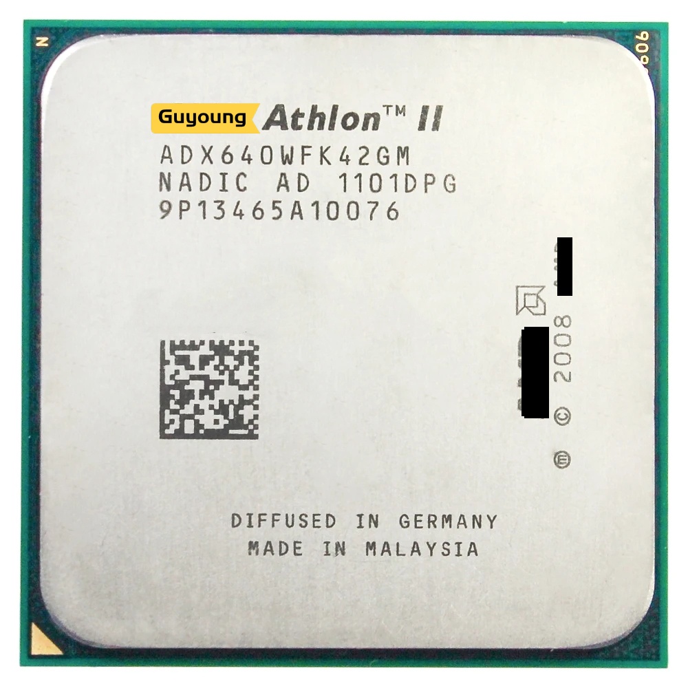 Athlon II X4 640 ซ็อกเก็ตโปรเซสเซอร์ CPU 3.0 GHz Quad-Core ADX640WFK42GM AM3