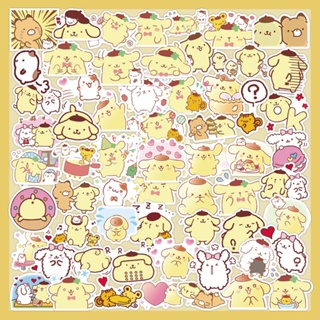 สติกเกอร์ ลายการ์ตูน Pompom Purin น่ารัก สําหรับติดตกแต่งโน๊ตบุ๊ค หมวกกันน็อค 120 60 ชิ้น