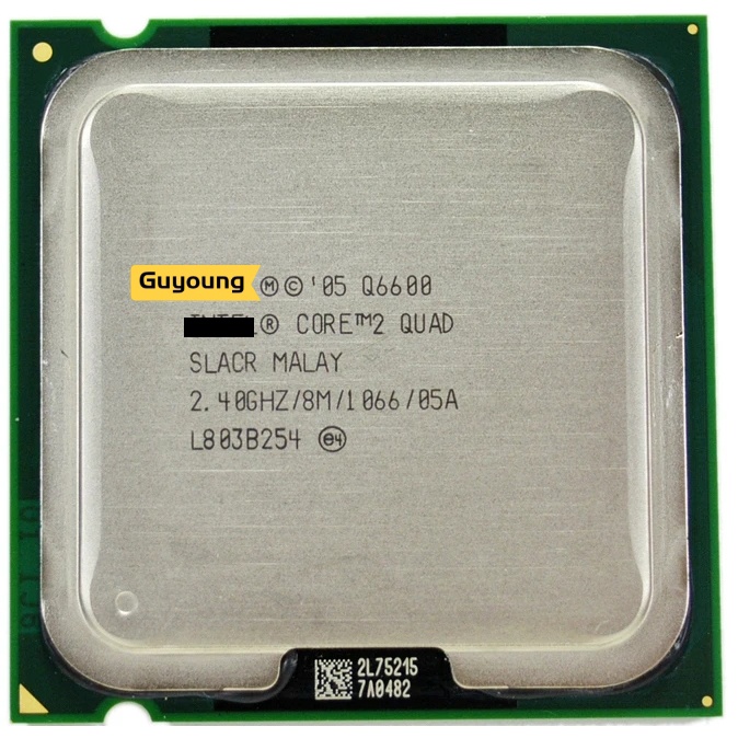 ซีพียู Core2 QUAD Q6600 CPU/ 2.4GHz/ LGA775 //8MB แคช/ Quad-CORE/FSB 1066 ชิ้นส่วนที่กระจัดกระจาย q6